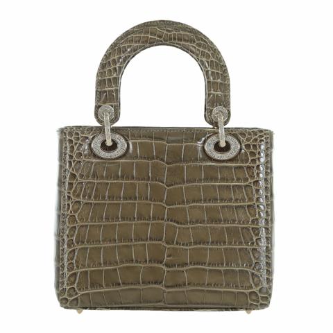 Mini lady dior 2025 crocodile bag price